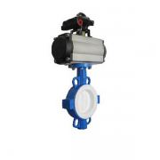 Pneumatic-PTFE-Lined-Wafer-BUTTERFLY-VALVE Pneumatic-PTFE-Lined-Wafer-BUTTERFLY-VALVE